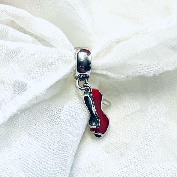 👠 NWOT Red High Heel Shoe Charm - Picture 9 of 13